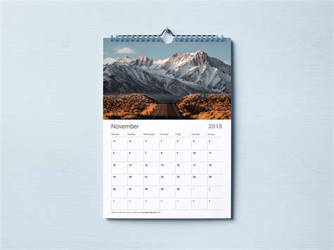 Wall Calendar Template Free Download